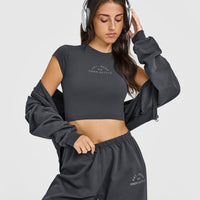 Cotton Baby T-Shirt with Graphic | Coal