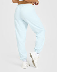 Lightweight Joggers With Graphic | Cloud Blue