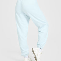 Lightweight Joggers With Graphic | Cloud Blue