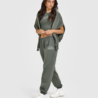 Lightweight Joggers With Graphic | Dark Khaki