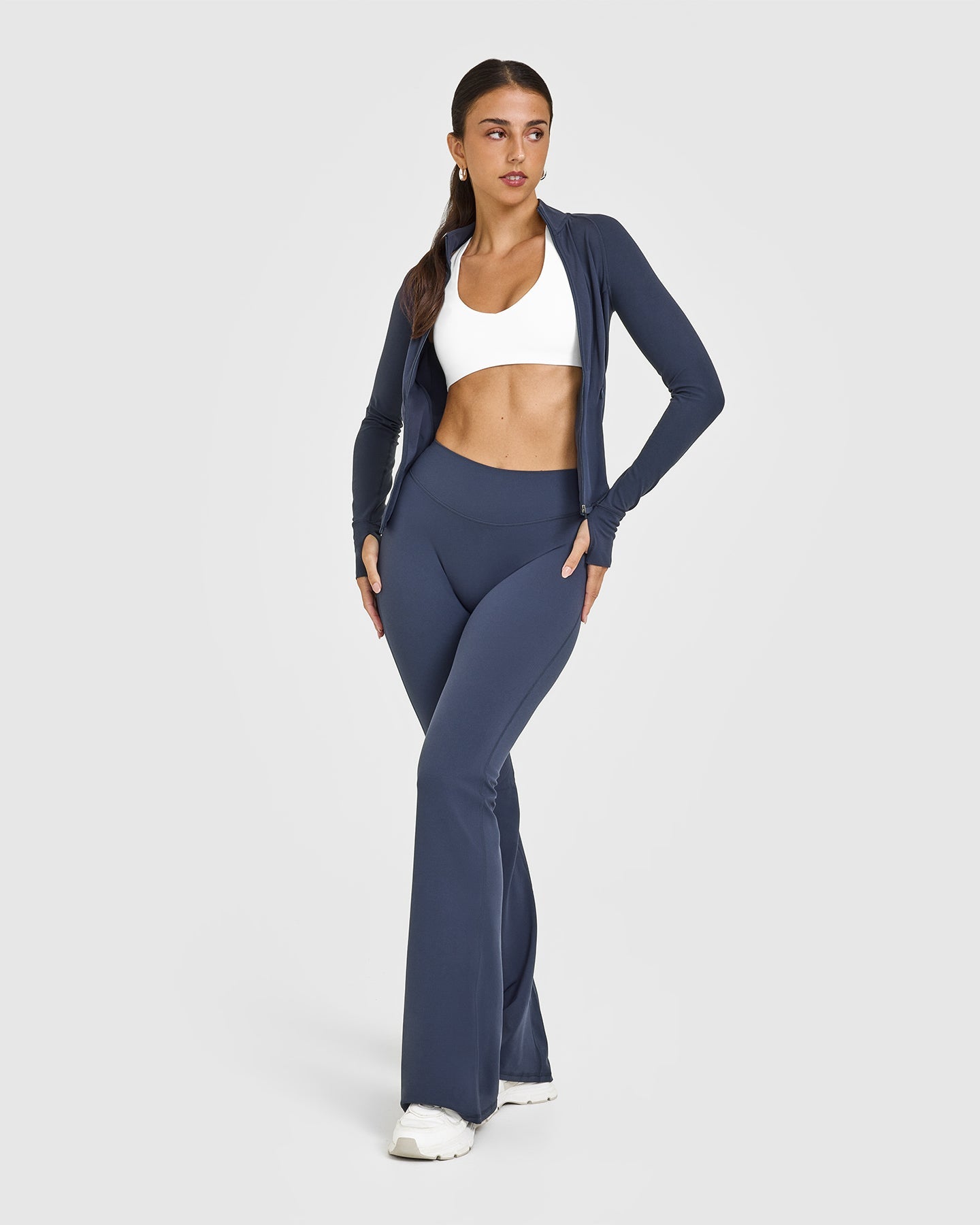 SoftMotion™ Flared Bottoms with White Logo | True Blue