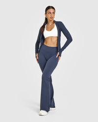 SoftMotion™ Flared Bottoms with White Logo | True Blue