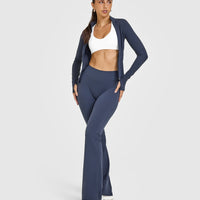 SoftMotion™ Flared Bottoms with White Logo | True Blue