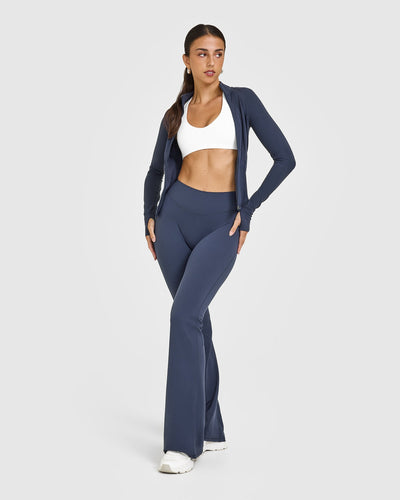 SoftMotion™ Flared Bottoms with White Logo | True Blue