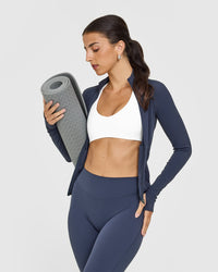 SoftMotion™ Flared Bottoms with White Logo | True Blue