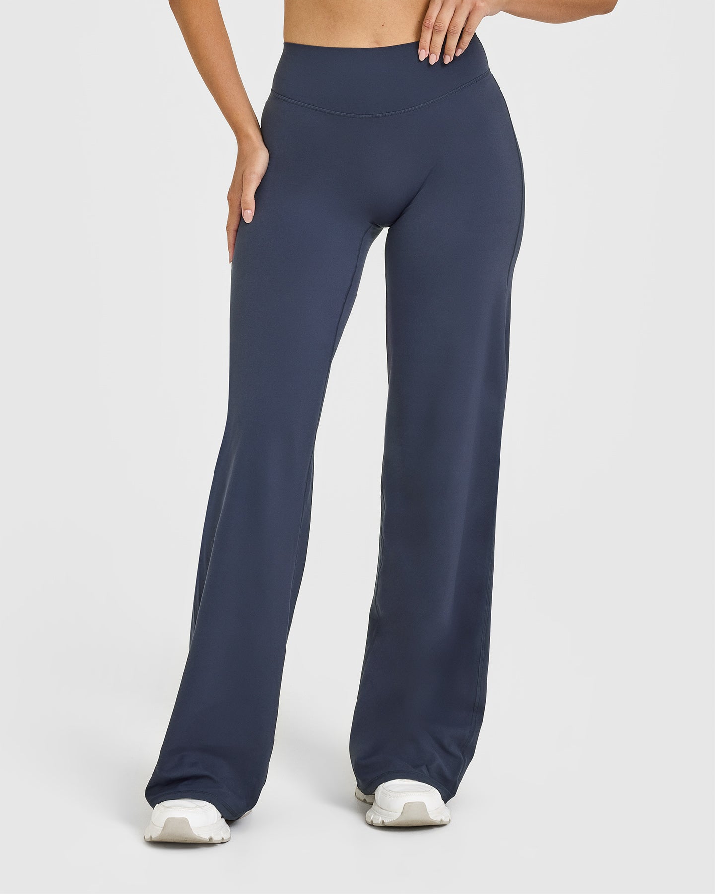 SoftMotion™ Straight Leg Bottoms with White Logo | True Blue