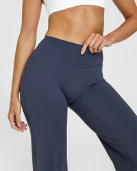 SoftMotion™ Straight Leg Bottoms with White Logo | True Blue