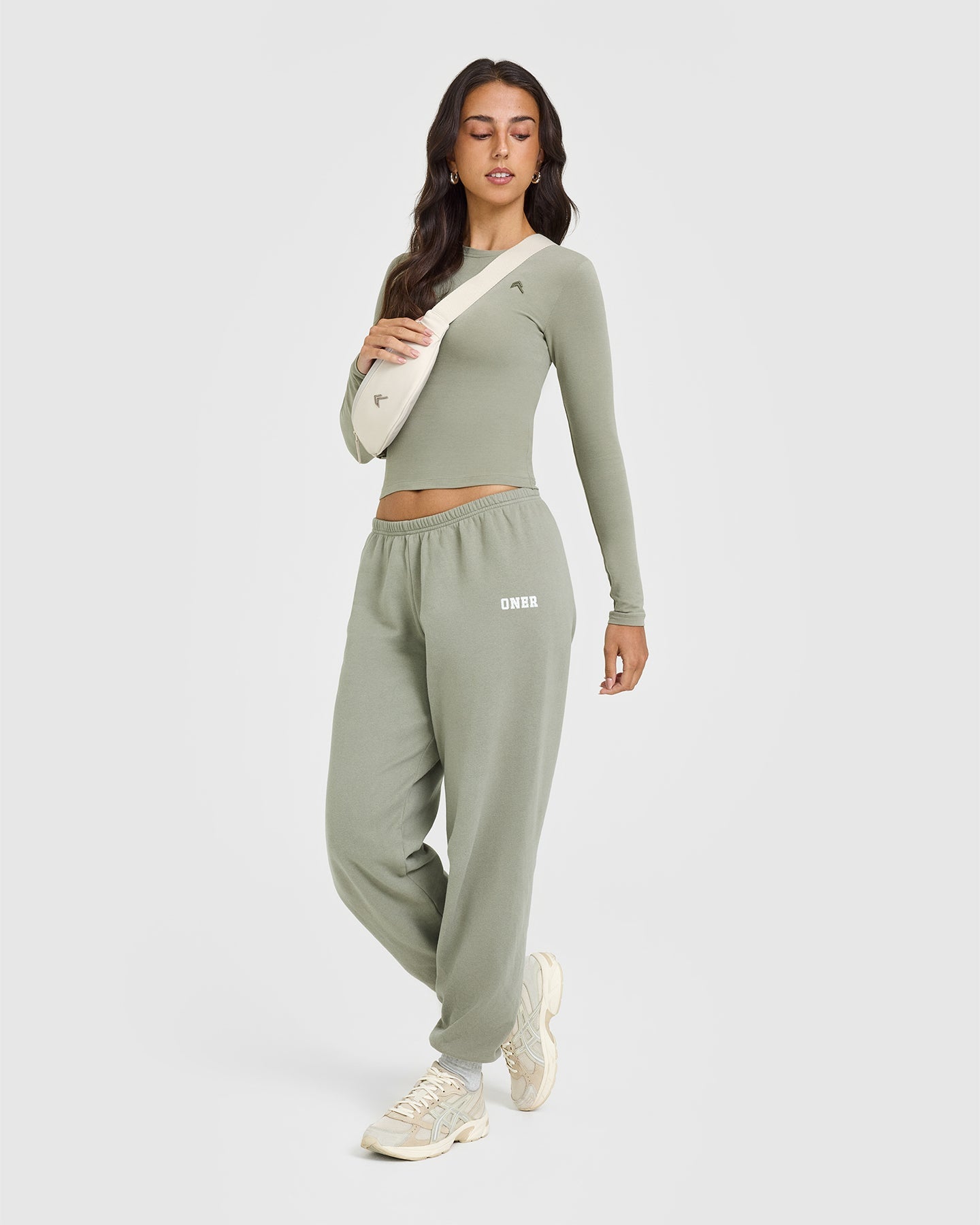 Cotton Icon Long Sleeve Top | Soft Sage Green