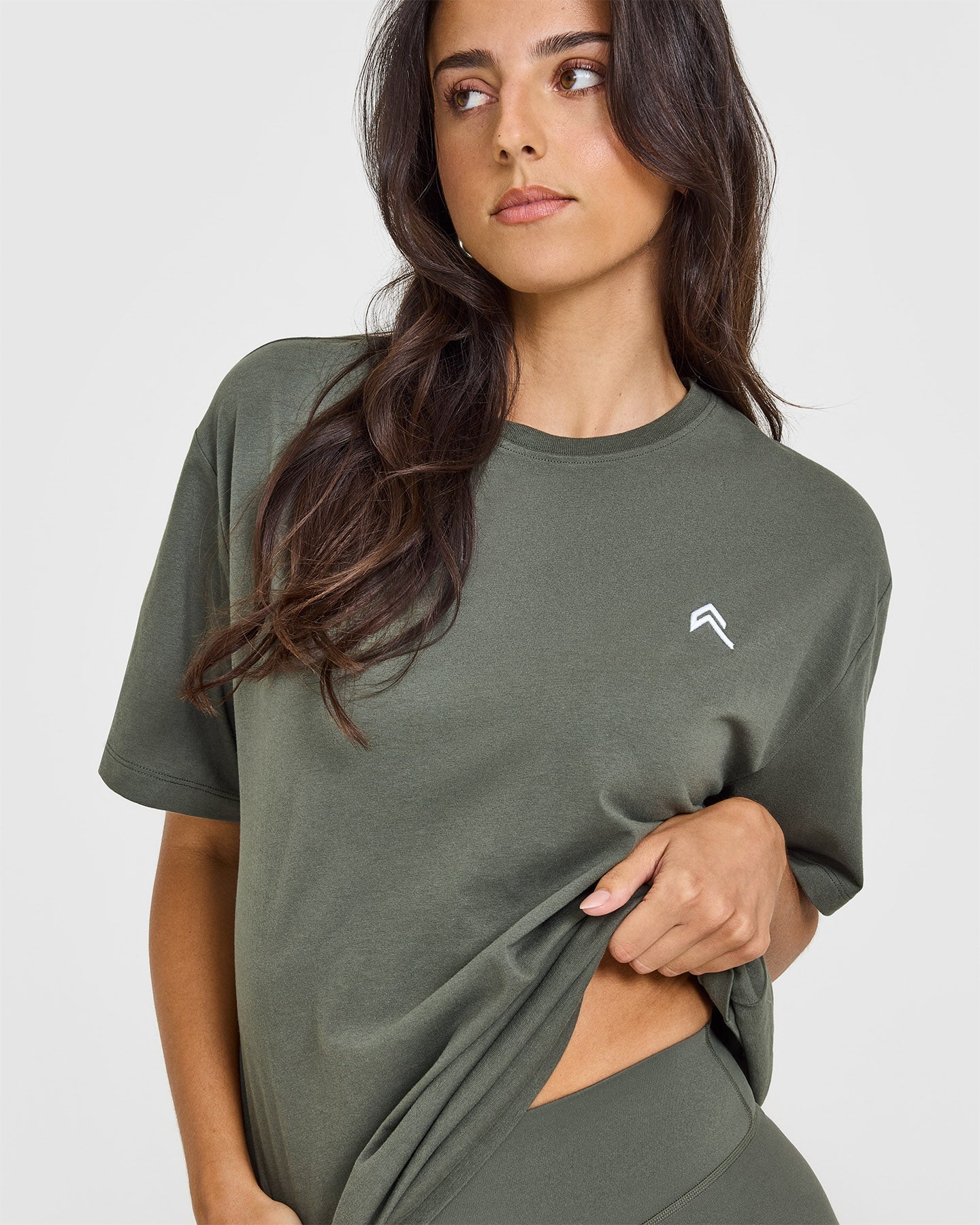 Classic Oversized Lightweight T-Shirt | Dark Khaki