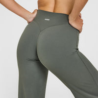 SoftMotion™ Straight Leg Bottoms with White Logo | Dark Khaki