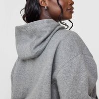 Foundations Oversized Graphic Hoodie | Charcoal Marl