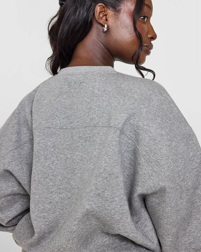 Foundations Oversized Graphic Sweatshirt | Charcoal Marl