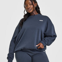 Lightweight Sweatshirt with Oner Logo | True Blue