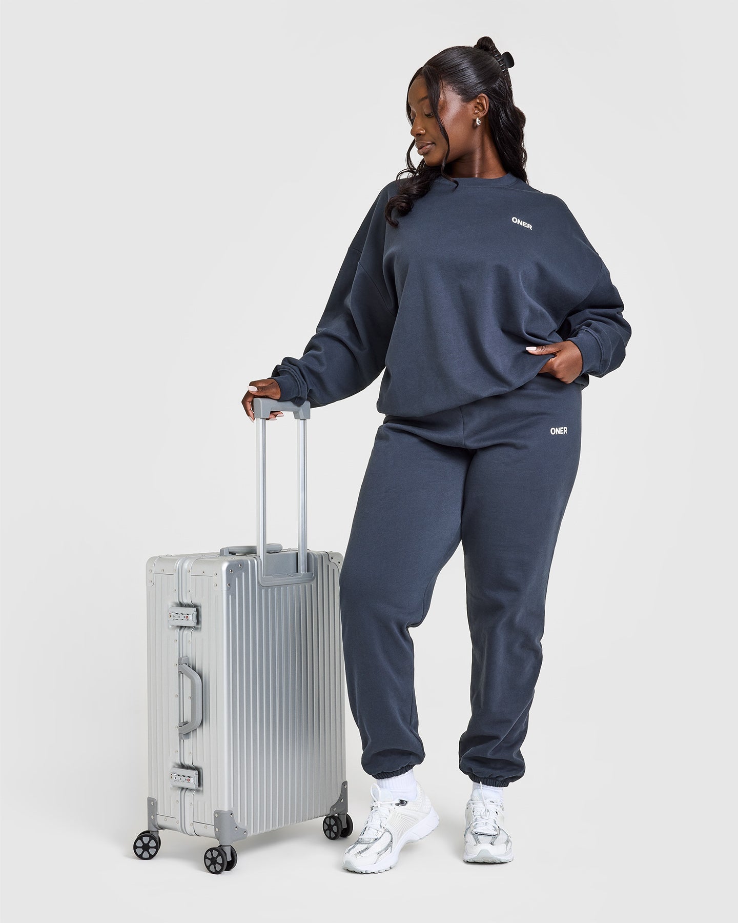 Lightweight Sweatshirt with Oner Logo | True Blue