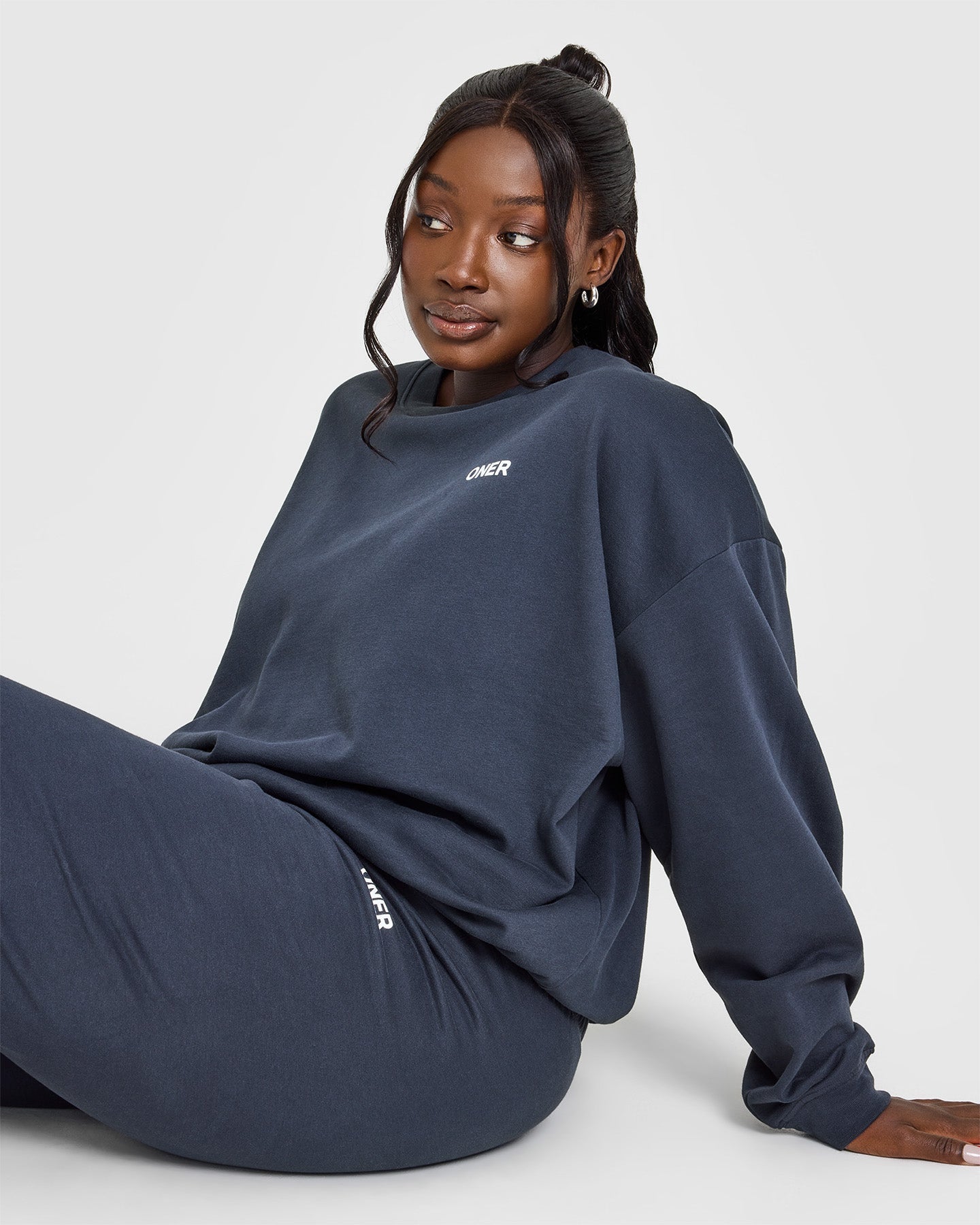 Lightweight Sweatshirt with Oner Logo | True Blue