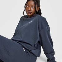 Lightweight Sweatshirt with Oner Logo | True Blue