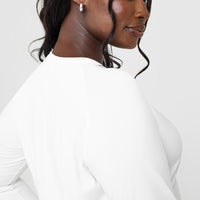 Go To Seamless Loose Long Sleeve Top | White