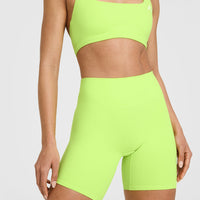 SoftMotion™ Cycling Shorts 8" | Citrus Green