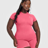Go To Seamless Fitted Top | Velvet Pink