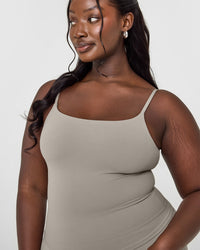 SoftMotion™ Strappy Vest with Built in Bra Shelf | Warm Sand