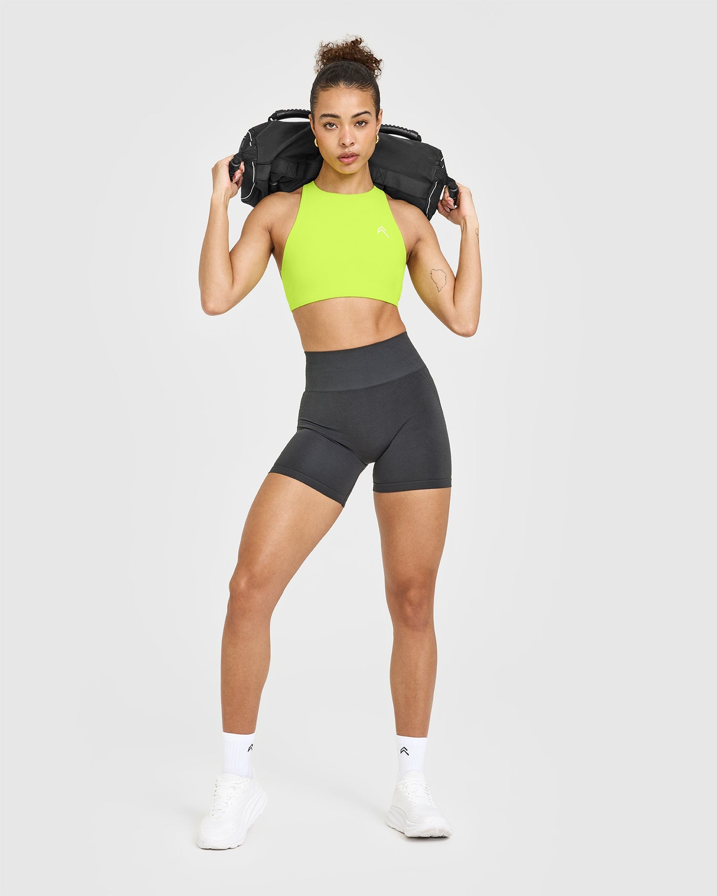 EasyLift™ High Neck Sports Bra | Charged Lime Green