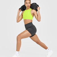 EasyLift™ High Neck Sports Bra | Charged Lime Green