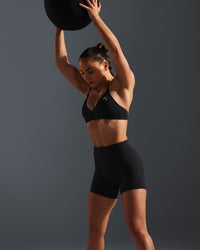 Unified High Waisted Pocket Shorts 6" | Black