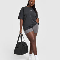 Raising The Bar Oversized Washed T-Shirt | Coal