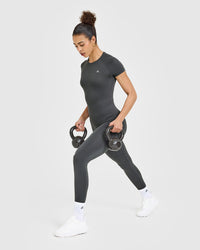 Go To Seamless Fitted Top | Coal