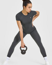 Go To Seamless Fitted Top | Coal