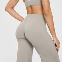 SoftMotion™ Straight Leg Bottoms with White Logo | Warm Sand