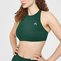EasyLift™ High Neck Sports Bra | Racing Green