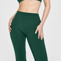 SoftMotion™ Flared Bottoms with White Logo | Dark Racing Green