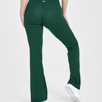 SoftMotion™ Flared Bottoms with White Logo | Dark Racing Green
