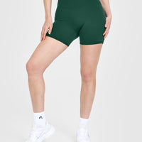SoftMotion™ Shorts 6" with White Logo | Dark Racing Green