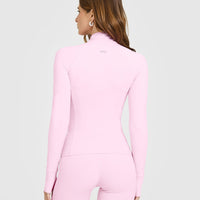 SoftMotion™ Jacket with White Logo | Chalk Pink