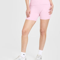 SoftMotion™ Fold Over Shorts 6" | Chalk Pink