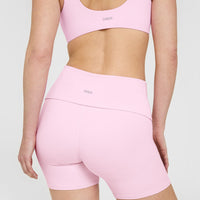 SoftMotion™ Fold Over Shorts 6" | Chalk Pink