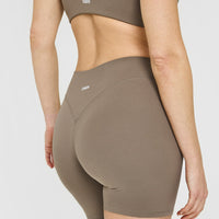 SoftMotion™ Shorts 6" with White Logo | Moss Brown