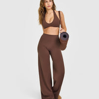 SoftMotion™ Minimal Halter Neck Bralette | Espresso Brown