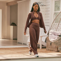 SoftMotion™ Straight Leg Bottoms | Espresso Brown