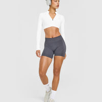 EnhanceLift™ Seamless Crop Jacket | White