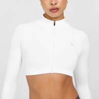 EnhanceLift™ Seamless Crop Jacket | White