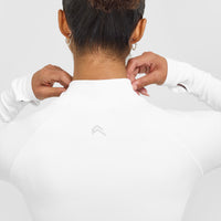 EnhanceLift™ Seamless Crop Jacket | White
