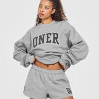 Foundations Oversized Oner 25 Shorts | Charcoal Marl