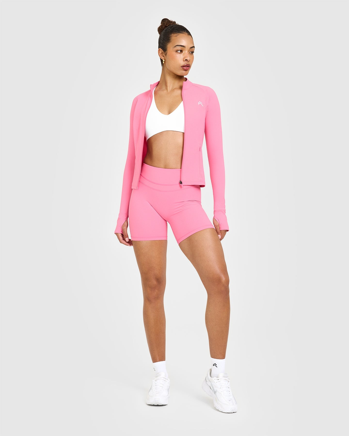Unified High Waisted Shorts 6" | Peony Pink