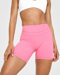 Unified High Waisted Shorts 6" | Peony Pink