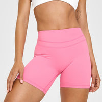 Unified High Waisted Shorts 6" | Peony Pink