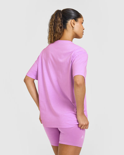Classic Oversized Lightweight T-Shirt | Orchid Purple