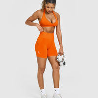 Effortless Seamless Shorts | Flame Orange